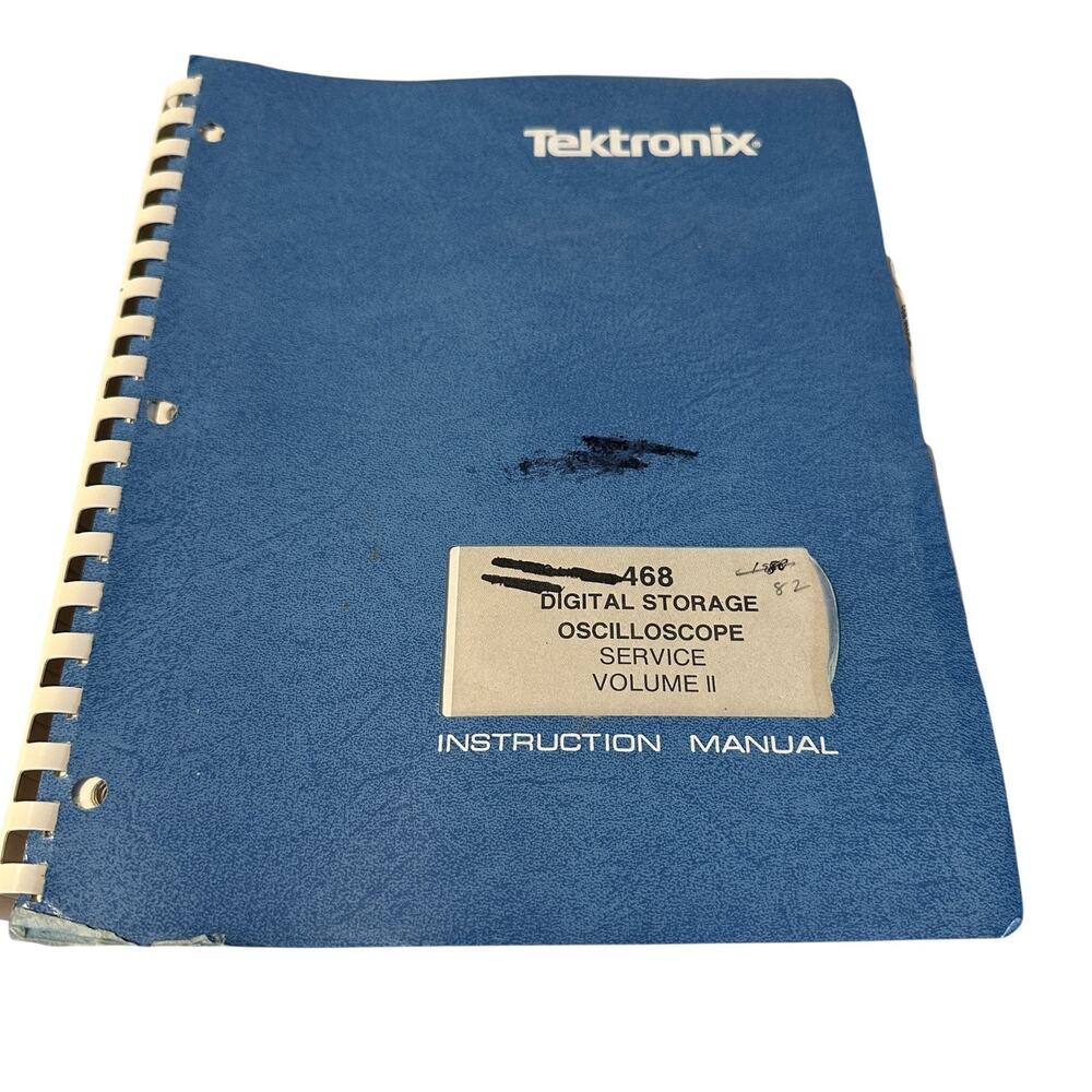 Tektronix 468 Oscilloscope Service Manual Volume 2